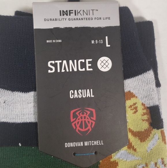 NWT Men's Donovan Mitchell Spida Dunk Stance Socks - Picture 2 of 9